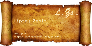 Liptay Zsolt névjegykártya